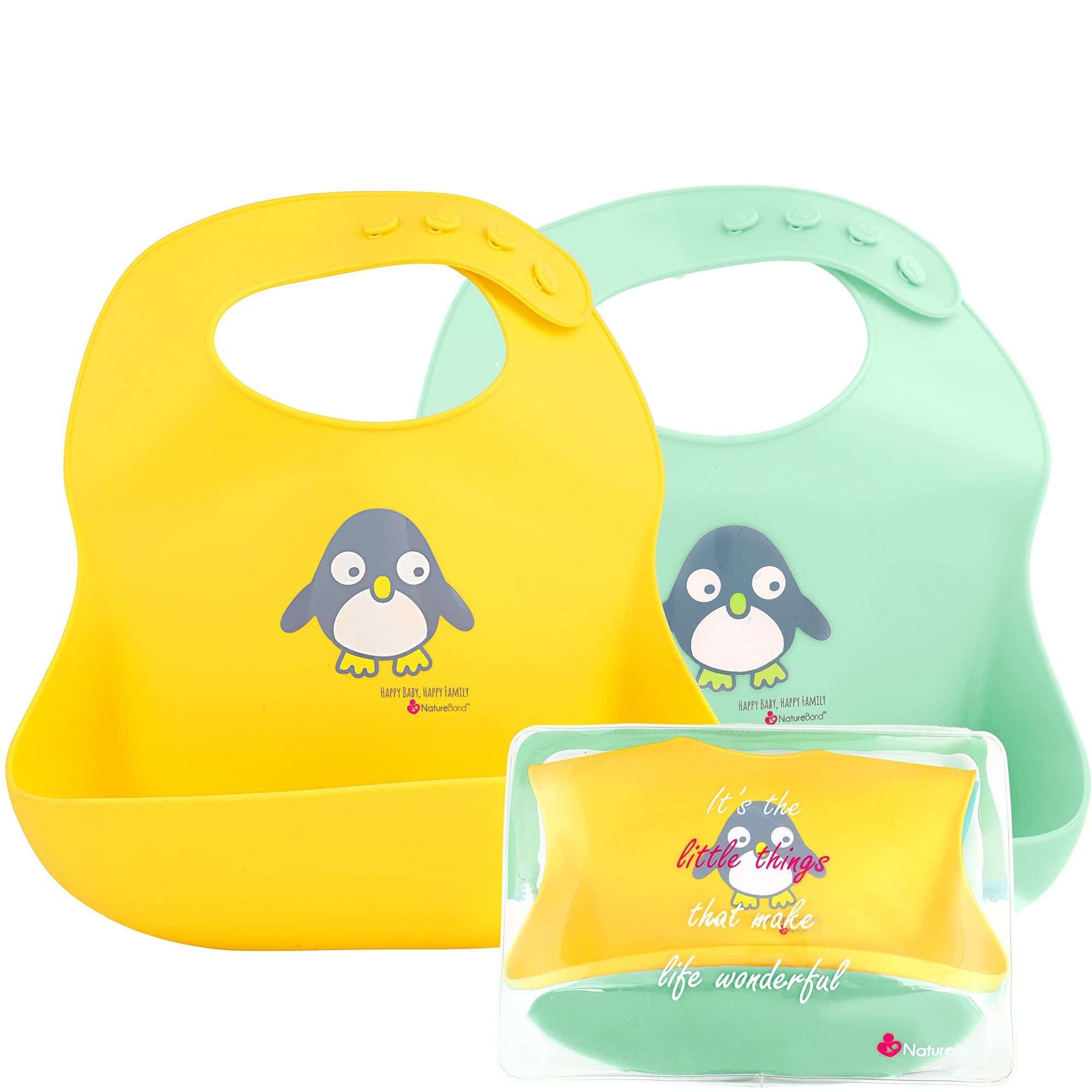 summer infant silicone bib Naturebond Silicone Baby Bibs, Unisex Feeding Bibs, 2 Pcs, Pink, Size: One size
