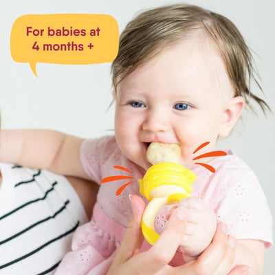 Baby Fruit Feeder - Peach Pink & Lemonade Yellow