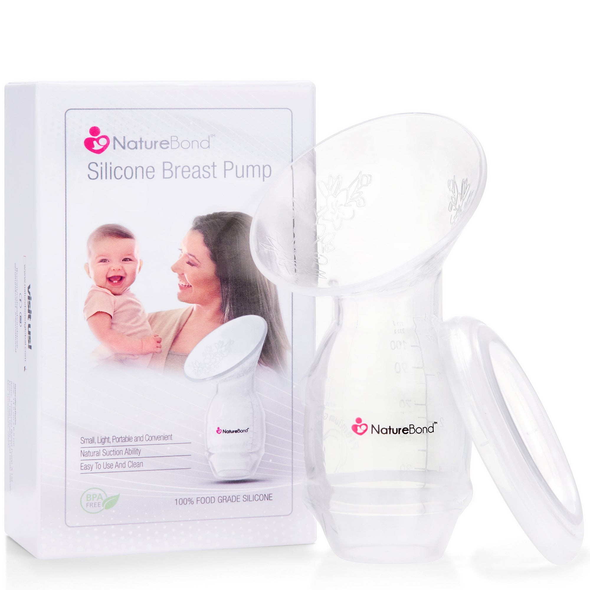 100ml Silicone Manual Control Breast Pump Maternal Milk Collector Holder  Puerperal Nursing Pump Baby Breastfeeding Bottle
